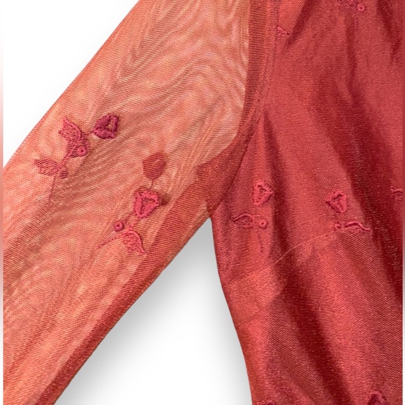 F21 Rusty orange midi dress - Picture 6 of 9